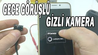 Kablosuz gece görüşlü gizli kamera kurulum videosu [upl. by Akemaj20]