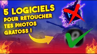 Top 5 MEILLEUR LOGICIEL RETOUCHE PHOTOS GRATUIT [upl. by Ibbison666]