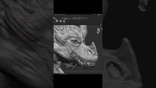 zbrushsculpting 3dmodeling zbrush 3dsculpting blender skinbrush brush3d alphabrush dragon3d [upl. by Timmie]