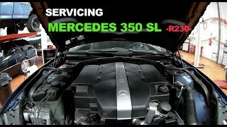 MERCEDES 350 SL  R 230 SERVICE [upl. by Hammock]