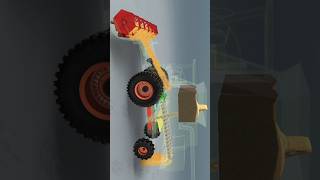 How Combine Harvester Works shorts 3danimation [upl. by Ahsiat]