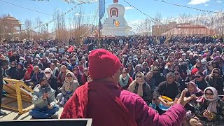 Ven Lobzang Nyentak speech at Hunger strike [upl. by Halla228]