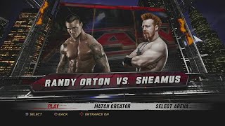 WWE 12 PS3  RANDY ORTON Vs SHEAMUS [upl. by Gerry]