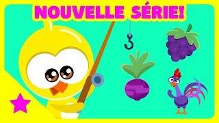 Poulette Petit Pois Mini  La Pêche Aux Couleurs  Violet  Dessin Animé pour Bébés [upl. by Moyer]