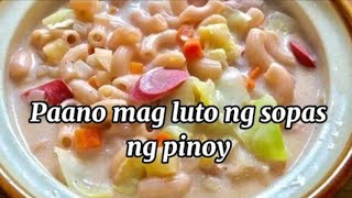 Paano mag luto ng sopas   ROSALYN TULANG COOKING [upl. by Gould]