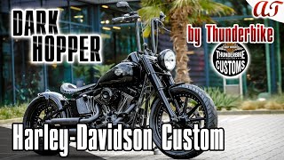 2024 HarleyDavidson SOFTAIL SLIM Custom DARK HOPPER  AampT Design [upl. by Ainitsirk]