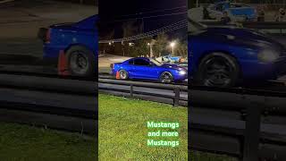 Mustangs Mustangs and more Mustangs😎 v8 racing ford mustang dragrace [upl. by Necyla]