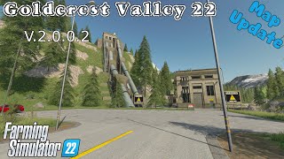 Map Update  Goldcrest Valley 22  V2002  Farming Simulator 22 [upl. by Eenej685]