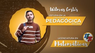 Wilmar estudia Licenciatura en Matemática y tú ¿qué quieres estudiar [upl. by Etteuqaj]