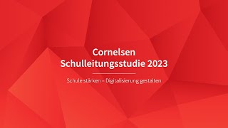 Cornelsen Schulleitungsstudie 2023 [upl. by Ferdinande]