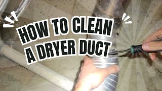 How To Clean A Dryer Duct [upl. by Nallek]