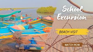 School Excursion 202425 I A Beach 🏖️ Visit chanakyavadlamudi beachvibes excursion beach [upl. by Jacinthe]