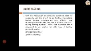 Banking amp insurance Home banking Mobile banking Virtual banking BcomH3rd sem [upl. by Dermott12]