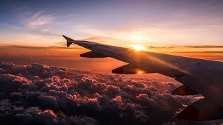 British Airways Airbus A320 BREATHTAKING SUNSET TAKEOFF from Rome Fiumicino Airport FCO [upl. by Htiaf]