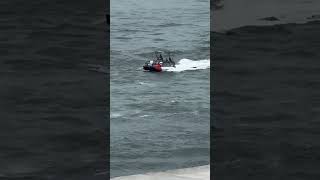 SeaDoo Switch Small Pontoon Boat at the Haulover Inlet Filmed for us by my good friend Scott [upl. by Winebaum848]