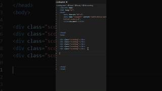 How to create multiple div with class in one click in VS Code  shorts vscode html ytshorts [upl. by Helbon]