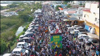 SINT MAARTEN CARNIVAL 2024 JOUVERT MORNING  SXM EAGLE EYE VIEW Part 2  AERIAL DOMINICA [upl. by Borlow98]