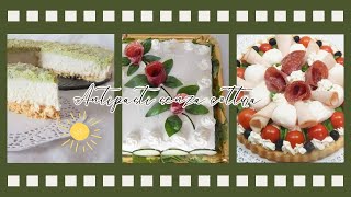 Antipasti senza cottura Crostata Salata Cheesecake e Torta Tramezzino [upl. by Hnoj]