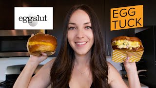 LAs Ultimate Breakfast Sandwiches Eggslut vs Egg Tuck [upl. by Doane498]