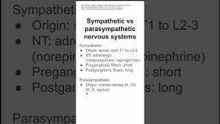 Sympathetic vs parasympathetic nervous systems [upl. by Calabrese]