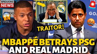 💥BOMB MBAPPÉ BETRAYS PSG AND REAL MADRID NOBODY WAS EXPECTING IT REAL MADRID NEWS [upl. by Enybor]