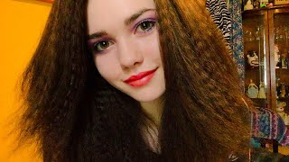 Prim ASMR Crimping My Hair 💛 [upl. by Noswad]