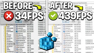 🔧DO THESE 5 REGISTRY SETTINGS TO BOOST FPS IN ALL GAMES ✅ FPS BOOST amp FIX LAG [upl. by Efioa173]