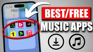 Top 3 Best FREE Music Apps For iPhoneAndroid 2024  Offline Music [upl. by Acirfa]