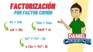 FACTORIZACIÓN POR FACTOR COMÚN Super facil  Para principiantes [upl. by Eiryt]