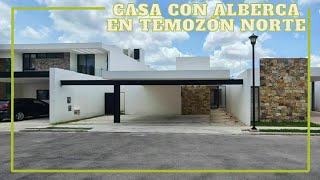 Casa de Lujo con ALBERCA en TEMOZON Mérida Yucatán terreno de 420m2 Sin Disp [upl. by Mellette52]