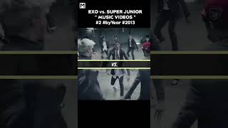 Growl vs Hero 2013 exo superjunior kpop [upl. by Metzger318]