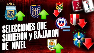 ⚽ ¿QUÉ SELECCIONES MEJORARON o EMPEORARON respecto a su ANTERIOR ELIMINATORIA [upl. by Eserahs]