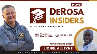 DeRosa Insiders LIVE with Matt Faircloth [upl. by Einneb]