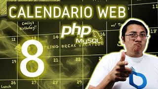 Calendario web con PHP MySQL utilizando fullcalendar Video 8  Base de datos Mysql [upl. by Aihtniroc]