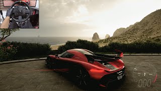 1600HP Koenigsegg Jesko  Forza Horizon 5  Thrustmaster TX gameplay [upl. by Nallid756]