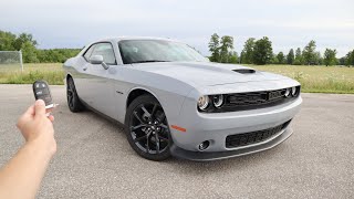 2022 Dodge Challenger RT Black Top Manual Start Up Exhaust POV Test Drive and Review [upl. by Attenauq778]