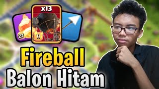 MENCOBA COMBO FIREBALL DAN BALON ROKET TH16  COC INDONESIA [upl. by Nnylylloh]