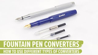 How to Use a Fountain Pen Converter [upl. by Ernald]