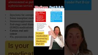 greenscreen Medications are covered under Part D and some are covered under Part B Medicare [upl. by Charmine]