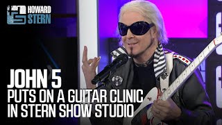 John 5 Puts on a Guitar Clinic in the Stern Show Studio [upl. by Cynthie]