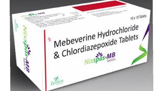 Nixspas MB Tablets Mebeverine Hydrochloride amp Chlordiazepoxide Tablets [upl. by Goldfinch595]