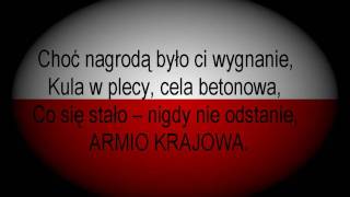 Armia Krajowa  słowa Zbigniew Kabata muzyka  Tadeusz Kaczyński [upl. by Wickman]