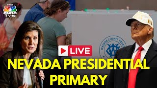 LIVE Nevada Primary 2024 Updates  Voters Cast Ballots in Las Vegas  Trump vs Haley  Biden IN18L [upl. by Ylecara]