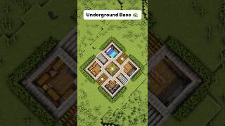 Easy Underground Base 🏡  Minecraft Tutorial  4K shorts minecraft [upl. by Willey]