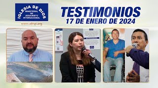 Testimonios 17 de enero de 2024  Iglesia de Dios Ministerial de Jesucristo Internacional [upl. by Akimyt]