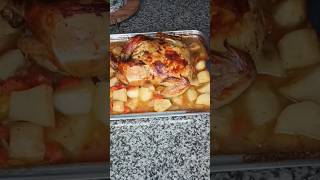 Comment faire le bouillon de pommes au poulet entier au four Thansgiving [upl. by Gilligan]