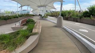 Beautiful walkway and bikeway to Microsoft new campus [upl. by Dukie]