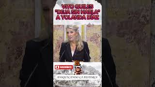 VITO QUILES DEJA SIN RESPUESTA A YOLANDA DÍAZ AL PREGUNTARLE POR ERREJÓN españa vitoquiles [upl. by Ynaiffit]