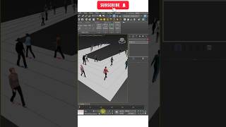 3DS Max Crowd Animation [upl. by Calmas]