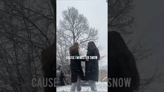 Snow mam  Sia sped up lyrics 💗✨aesthetic snow man snowman songs shorts [upl. by Odnaloy575]